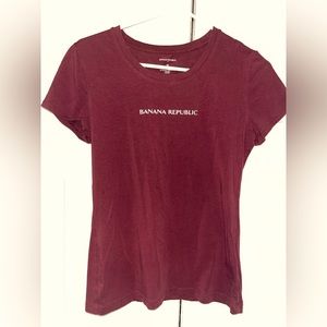 Banana Republic Burgundy T-Shirt